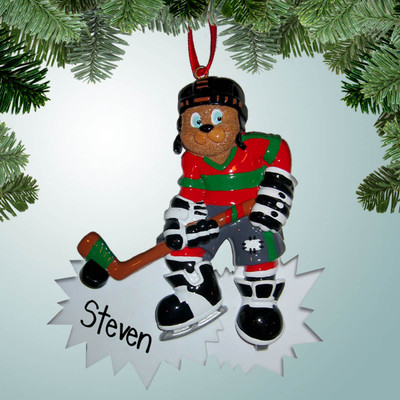 Christmas Ornament of Wham! Hockey Bear Christmas Ornament of Wham! Hockey Bear