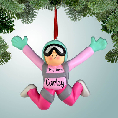 Christmas Ornament of Skydiver - Female Christmas Ornament of Skydiver - Female
