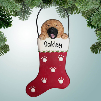 Christmas Ornament of Pekingese in Stocking Christmas Ornament of Pekingese in Stocking