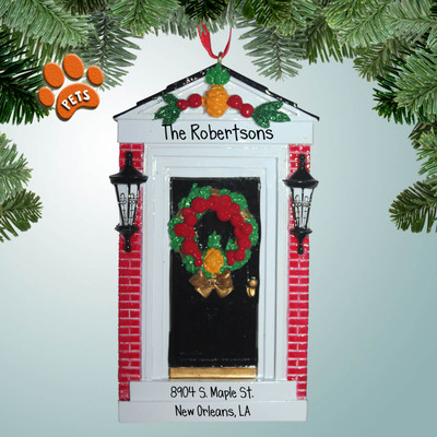 image of Brick House with Black Door ornament