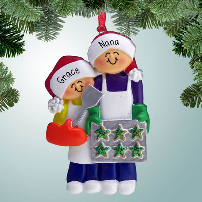 image of Baking Cookies Family - 2 ornament image of Baking Cookies Family - 2 ornament