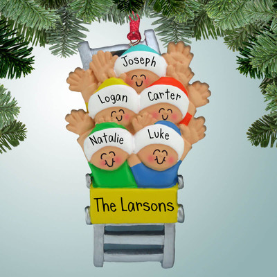 image of Roller Coaster Family - 5 ornament image of Roller Coaster Family - 5 ornament