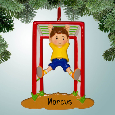 image of jungle gym - boy ornament