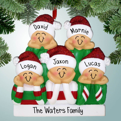 image of Head in Hands Family - 5 ornament