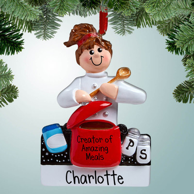 Personalized Chef Ornament, Gifts for Chefs