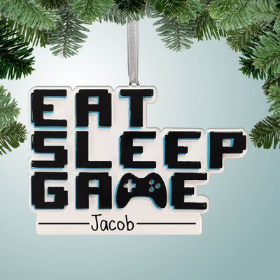 Christmas Ornament of Eat, Sleep, Game for Video Game Junkies Christmas Ornament of Eat, Sleep, Game for Video Game Junkies