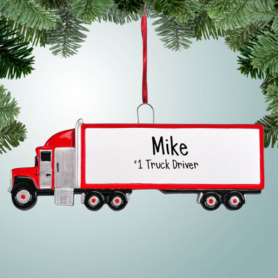 Personalized Trucker Ornaments