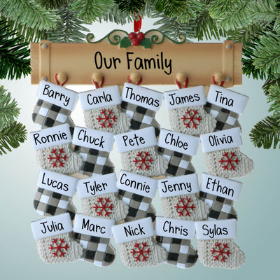 Personalized Hanging Stockings - 20 Christmas Ornament