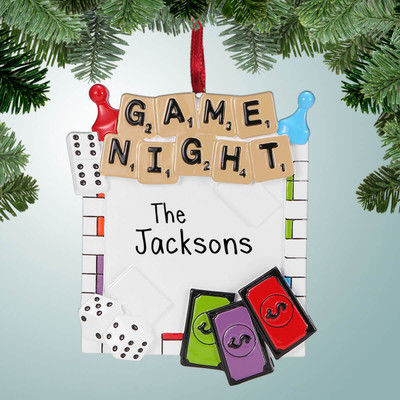 Christmas Ornament of Game Night Board Christmas Ornament of Game Night Board
