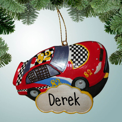 Christmas Ornament of Racecar Ornament with Magnet Christmas Ornament of Racecar Ornament with Magnet