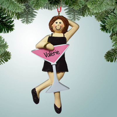 Christmas Ornament of Girls Night Out with Big Drink Christmas Ornament of Girls Night Out with Big Drink