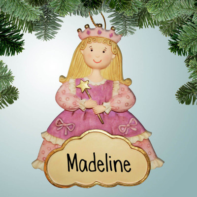 Christmas Ornament of Pink Princess Ornament with Magnet Christmas Ornament of Pink Princess Ornament with Magnet