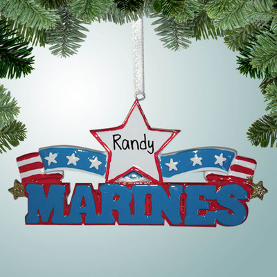 Christmas Ornament of Marines with Star Christmas Ornament of Marines with Star