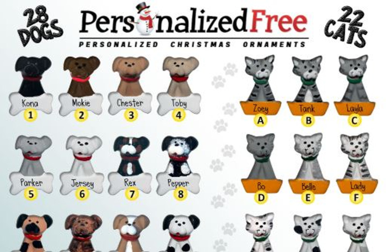 Pets and Your Personalized Christmas Ornaments