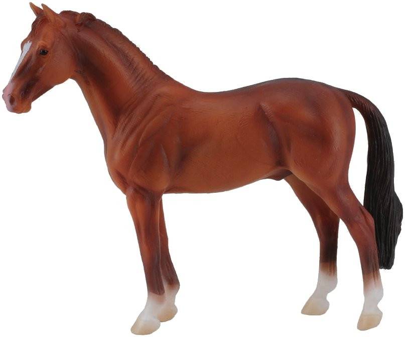 Collecta Hengst Morgan Pferdefigur – Realistische Handbemalte Spielzeugfigur, Kastanie, XL
