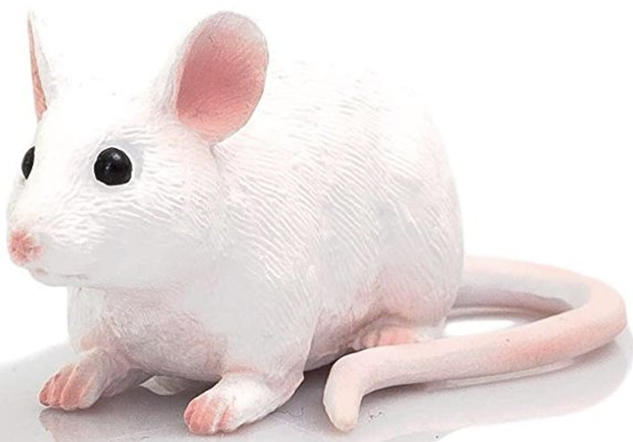 Mojo Pet Series - Mouse #387235 - Albino White with Pink Hue