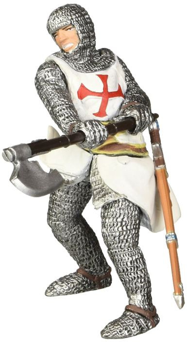 Papo Templar Knight #39383 - Chain Mail and Battle Axe