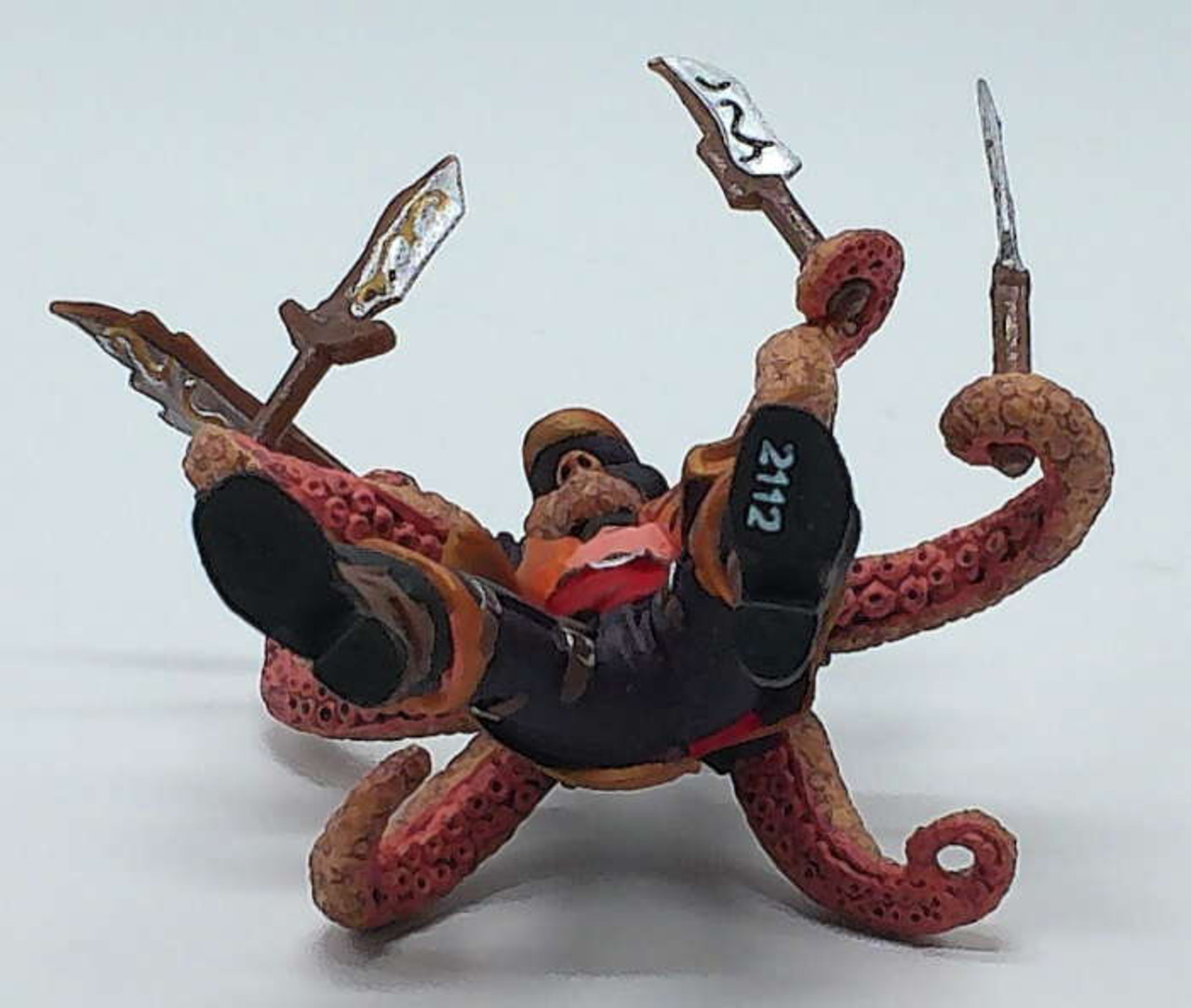 Papo Octopus Mutant Pirate #39464 - Holding FOUR Weapons