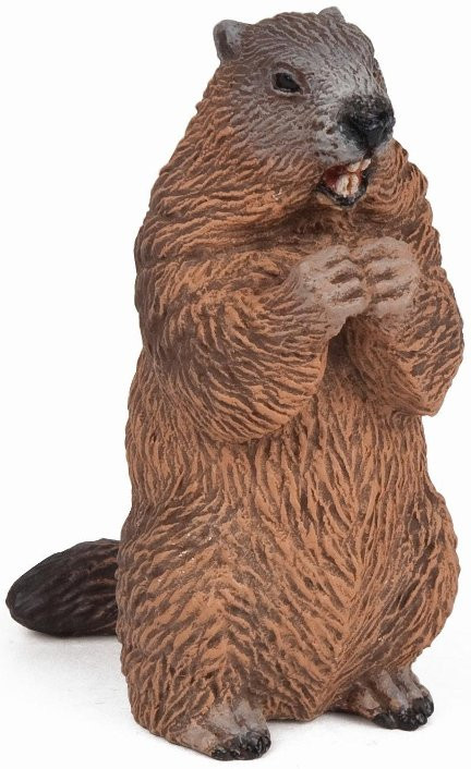 Papo Marmot #50128 - Rodent on Hind Legs, Grasping Pose