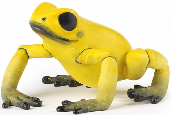 Papo Equatorial Frog - Yellow #50174 - Brilliant Coloring