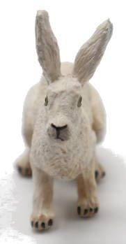 Papo Arctic Hare #50226 - Shaggy, White Rabbit Varmit