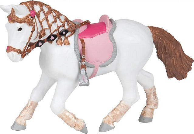 スポーツトイ・アクショントイ SHOWPONY Amazon.com: Papo Jumping Horse With Rider Toy Figure Navy : Toys