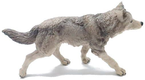 Papo Forest Animals, Grey Wolf #53012 - Piercing Yellow Eyes