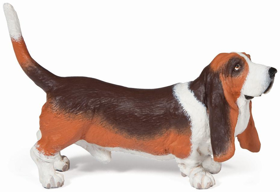 Papo Dogs Basset Hound #54012 Droopy Eyes, Floppy Skin