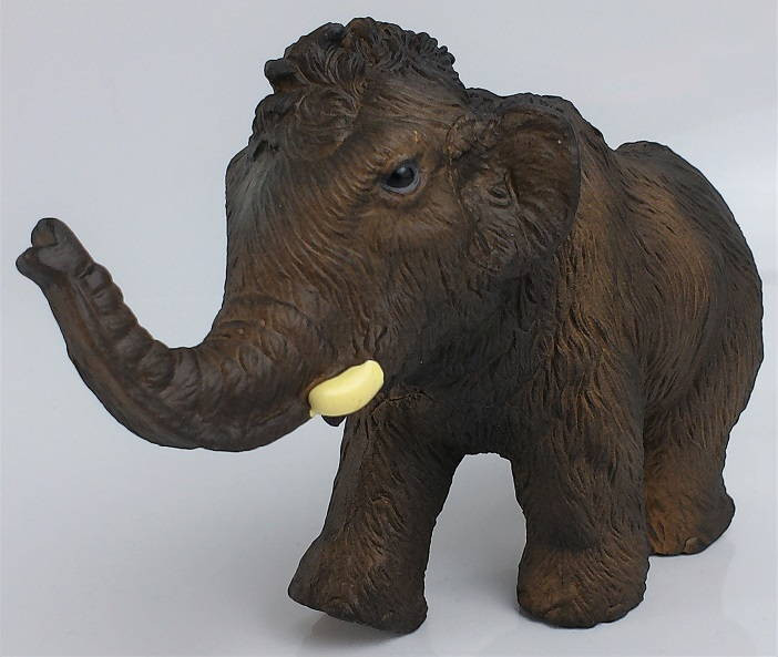 Figurine Jeune Mammouth Papo - Les Dinosaures 55025 - Marron Réaliste