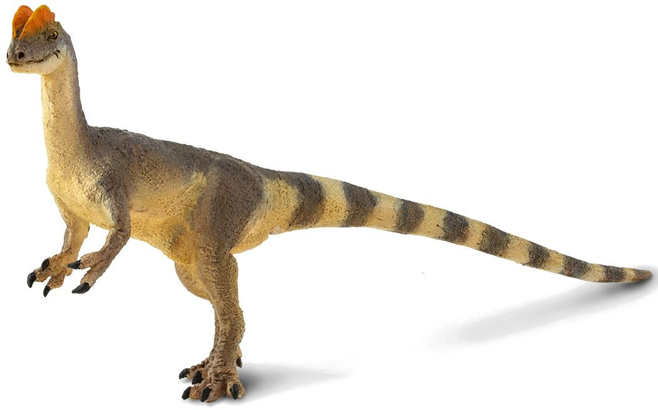 Figurine Dilophosaure - Jouet Dinosaure Plastique Réaliste - Bouche Articulée - Cadeau Éducatif Enfant (3 Ans+)