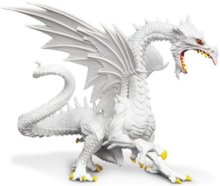 Safari Ltd. - Glow-in-the-Dark Snow Dragon #10120