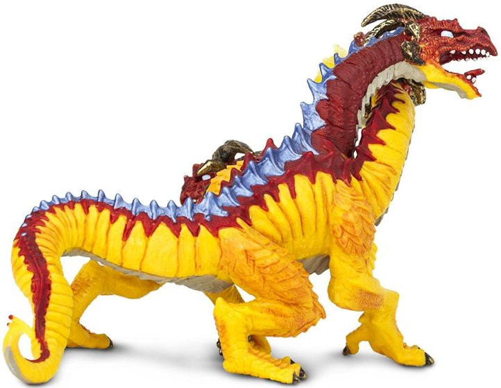 Safari Ltd. - Fire Dragon #10125 - Multi Headed (Three)