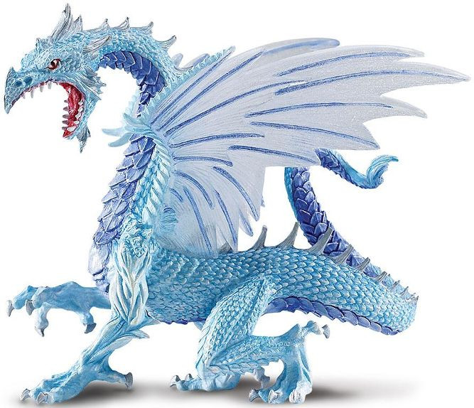 Safari Ltd. - Ice Dragon #10145 - Crystal Looking Wings