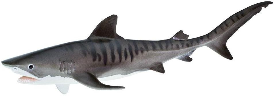 Safari Ltd. - Tiger Shark #211702 - Striped Sea Predator