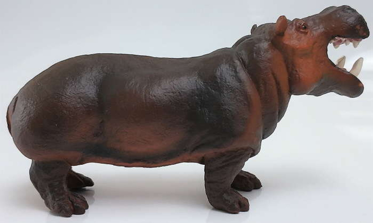 Papo Hippopotamus Adult #50051 - Huge Mouth Opened Wide