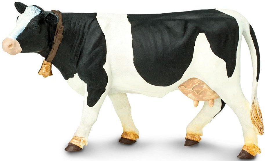 Safari Ltd. - Holstein Cow #232629 - Wearing Neck Bell