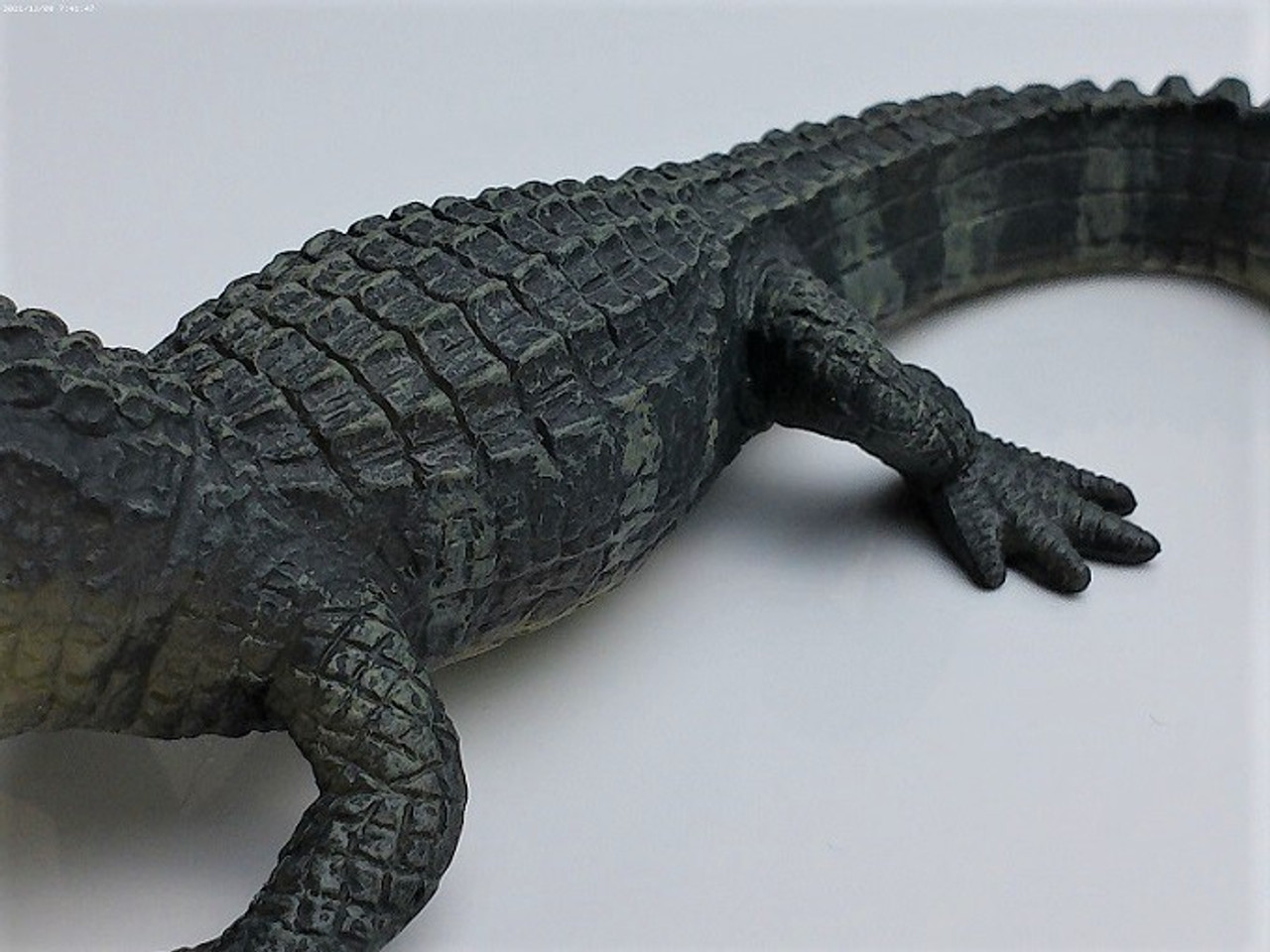 The Single Cigar Tube - Genuine Black Caiman Alligator and Blue
