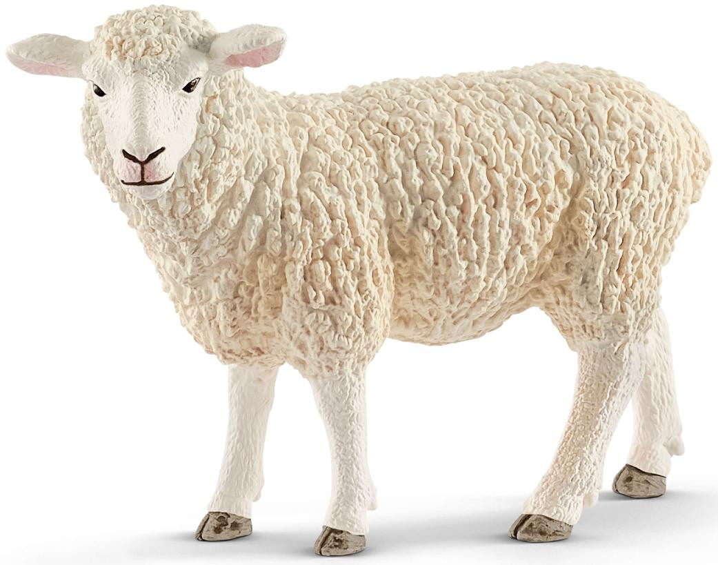 【sheep♪】 Schleich Sheep #13882 - Cuddly wool texture - Bright White