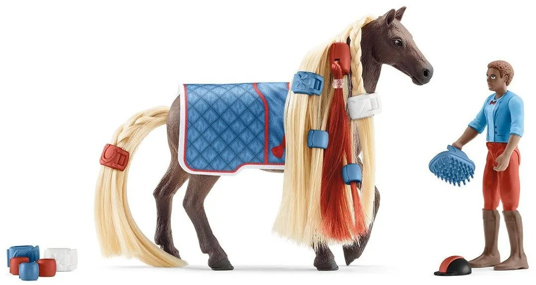 Schleich Leo & Rocky Set #42586 - Horse has Brushable Mane