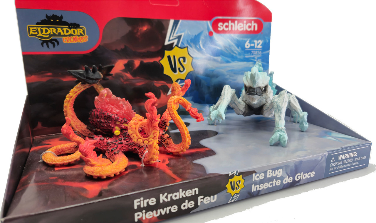 Schleich Eldrador Ice Bug vs. Fire Kraken #70826 - Who will prevail?