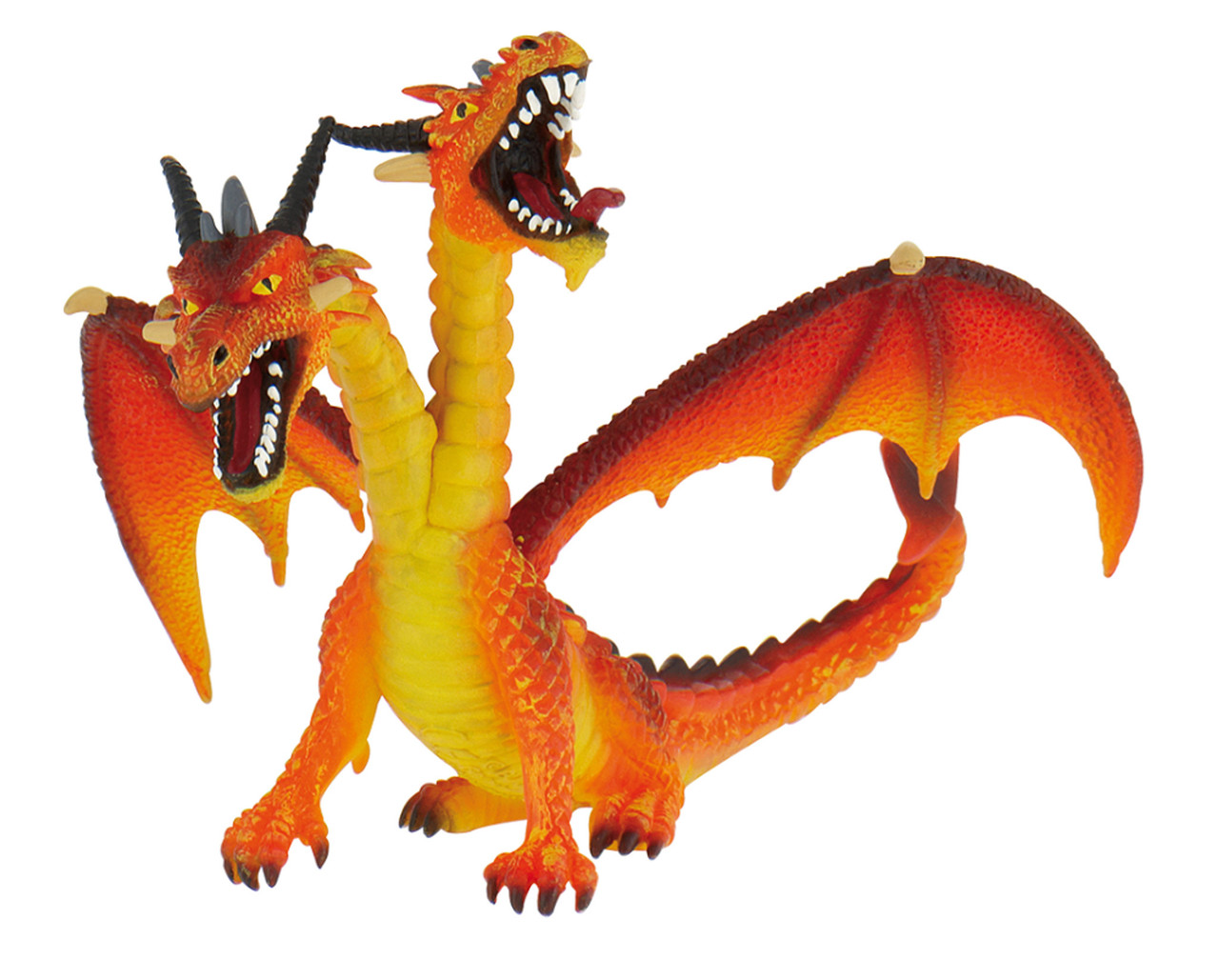 Bullyland - Orange Double-headed Dragon #75998