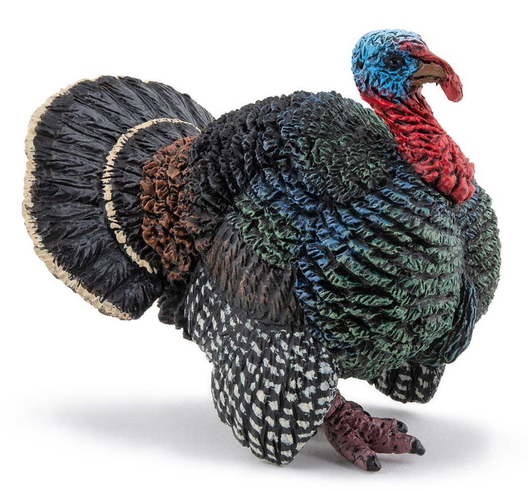 Papo Turkey #51195 - Beautiful iridescent feathers