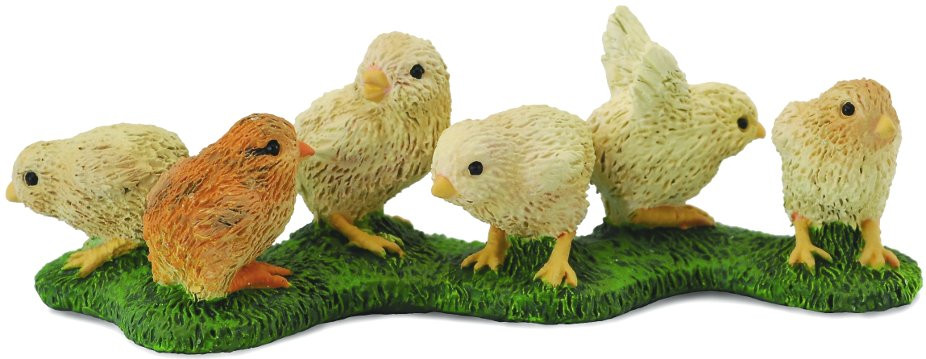 CollectA Chicks #88479 - 6 Cute Chicks on Base