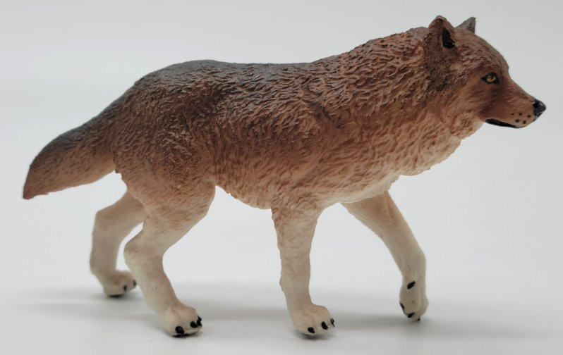 Papo Wolf Cub #50162 - Lovable Grey Cub, Trotting Pose