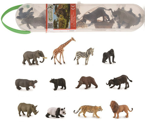 Collecta Mini-Figuren Set Mit 12 Insekten & Spinnen – Detailgetreu & Handbemalt, Im Transparenten Aufbewahrungsrohr, Für Kinder Ab 3 Jahren