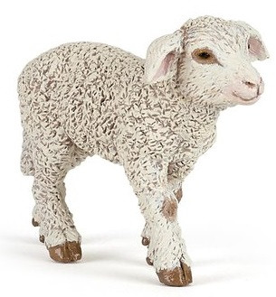 Papo Valais Black Nose Lamb #51193 - Beautiful speckled feathers
