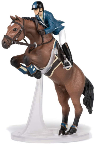 Cheval western et sa cavalière, figurine PAPO 51566