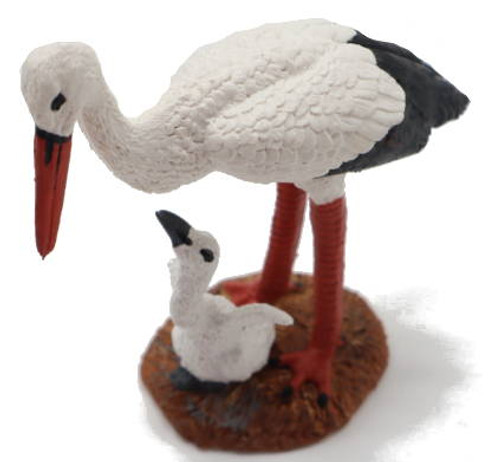 Stork and Baby Stork (Papo)