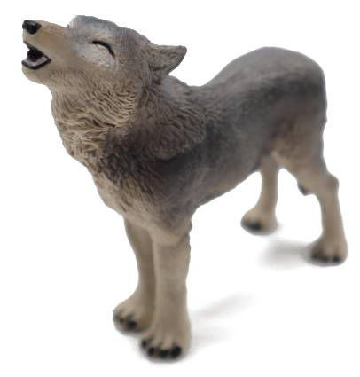 Papo Forest Animals, Grey Wolf #53012 - Piercing Yellow Eyes