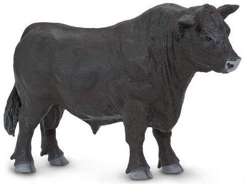 Safari Ltd. - Black Bull #161629 - Robust Pointed Horns